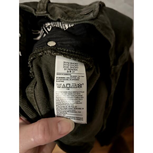 Gap Women's 12S Baby Boot Mid Rise Deep Depth Dark Brown Corduroy Pant - Picture 6 of 6